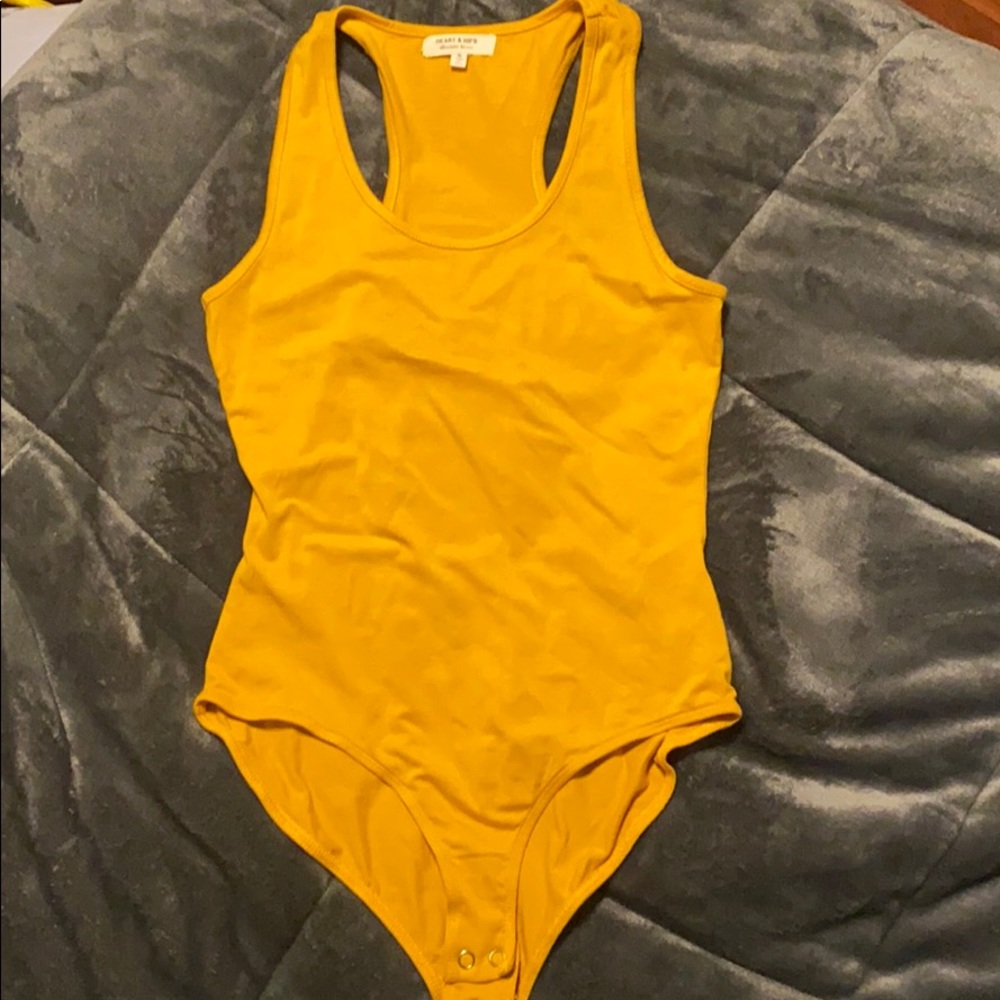 Mustard Tank top Bodysuit (never been worn)